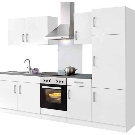 KOCHSTATION Küchenzeile KS-Frieda Breite 220 cm, wahlweise mit E-Geräten, mit 38mm starker Arbeitsplatte – Bild 9