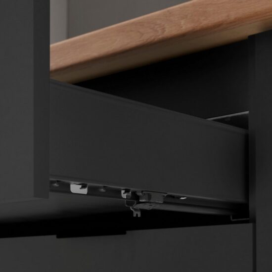 KOCHSTATION Küchenzeile KS-Georgia, mit 38mm starker Arbeitsplatte, Breite 250 cm, wahlweise mit E-Geräten und Kühlschrank – Bild 6