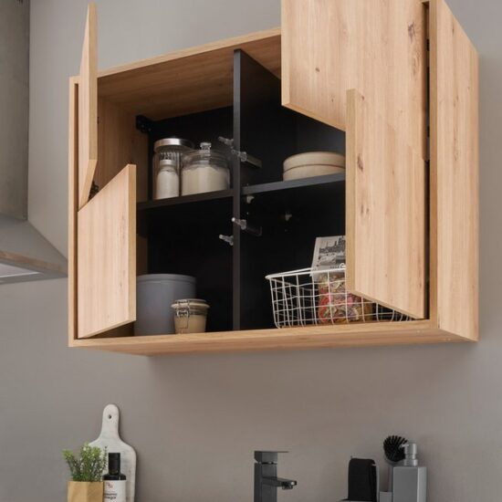 KOCHSTATION Küchenzeile KS-Georgia, mit 38mm starker Arbeitsplatte, Breite 260 cm, wahlweise mit E-Geräten und Kühlschrank – Bild 7