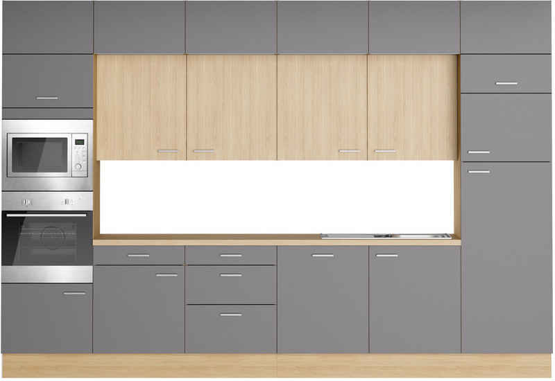 KOCHSTATION Küchenzeile KS-Lucy, Breite 360 cm, Soft-Close, inkl. Zubehör, wahlweise mit E-Geräten – Bild 1