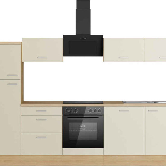 KOCHSTATION Küchenzeile KS-Sion, Breite 300 cm, schnelle Montage mit OPTIsnap, wahlweise mit E-Geräten – Bild 1