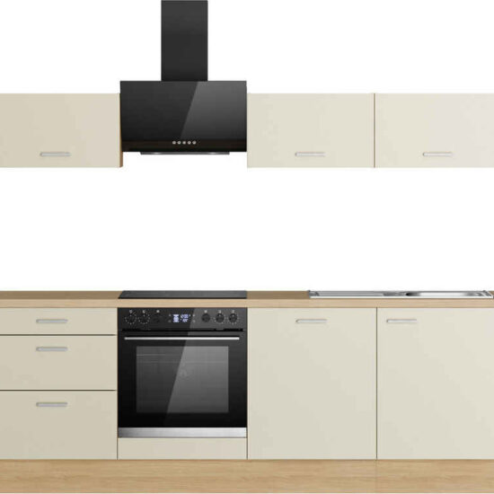 KOCHSTATION Küchenzeile KS-Sion Breite 240 cm, schnelle Montage OPTIsnap, wahlw. m.HANSEATIC-E-Geräten u.Stand Alone – Bild 1