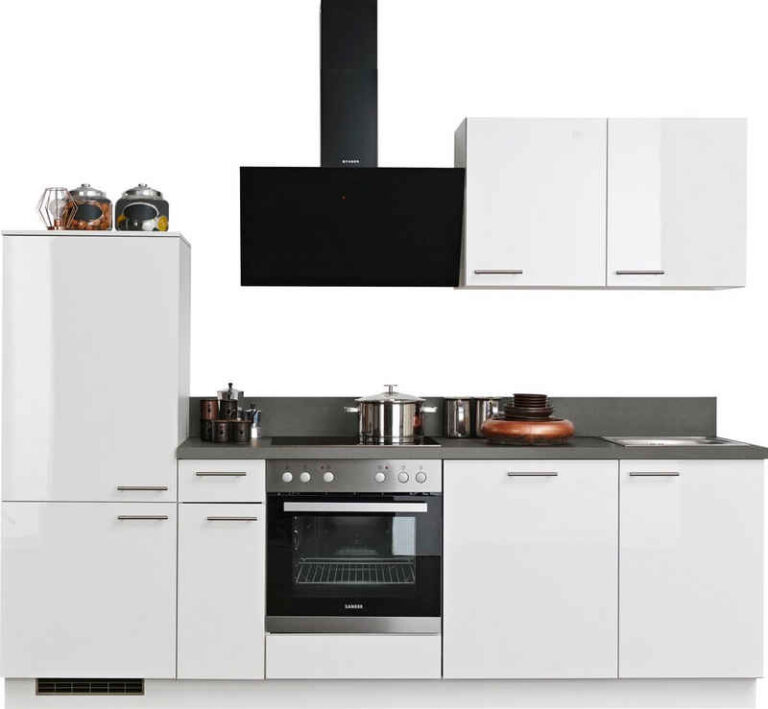 KOCHSTATION Küchenzeile KS-Wien, Breite 270 cm, wahlweise mit E-Geräten