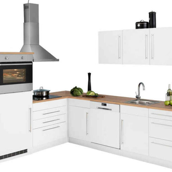 KOCHSTATION Winkelküche KS-Samos, Stellbreite 200x270 cm, wahlweise mit E-Geräten und Induktion – Bild 1