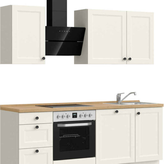 nobilia® Küchenzeile "Cascada II", NEU: individuell anpassbar mit gratis Profi-Beratung, vormontiert, Breite 210 cm, Ausrichtung wählbar, wahlw. mit E-Geräten – Bild 1