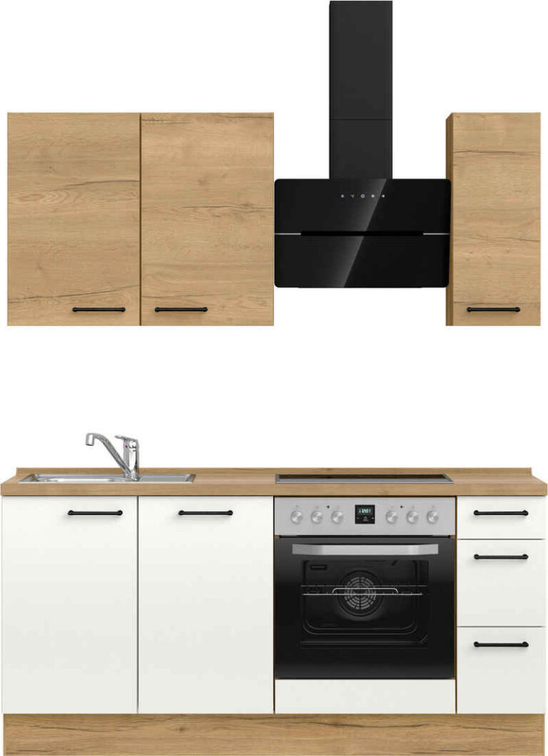 nobilia® Küchenzeile "MIAMI", NEU: individuell anpassbar mit gratis Profi-Beratung, vormontiert, Breite 180 cm, Ausrichtung wählbar, wahlw. mit E-Geräten