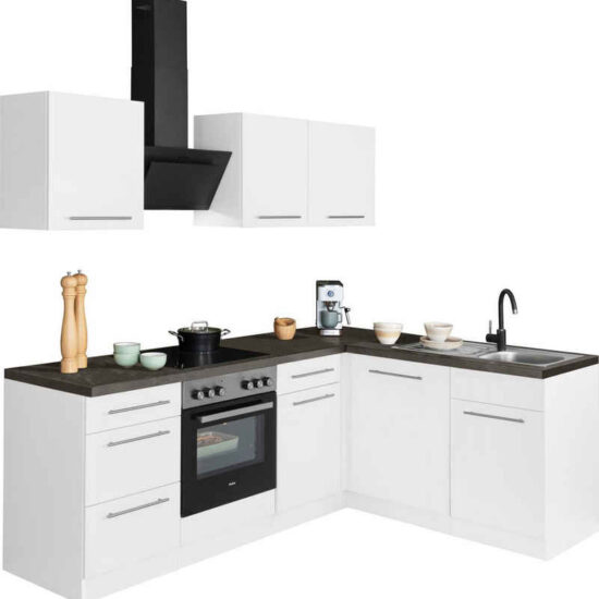 OPTIFIT Küchenzeile Roth, Stellmaße 210x175 cm,wahlweise mit E-Geräten, Push-to-Open-Funktion – Bild 4