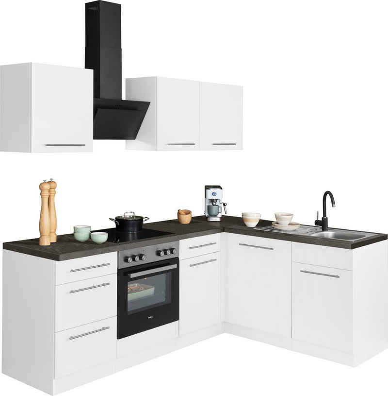 OPTIFIT Küchenzeile Roth, Stellmaße 210x175 cm,wahlweise mit E-Geräten, Push-to-Open-Funktion – Bild 4