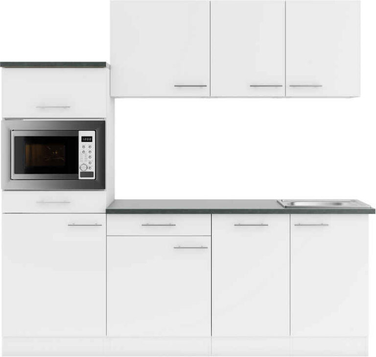 OPTIFIT Küchenzeile Roth, Stellmaße 210x175 cm,wahlweise mit E-Geräten, Push-to-Open-Funktion