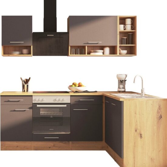 RESPEKTA Winkelküche Hilde, wechselseitig aufbaubar, Breite 220 cm, exklusiver Konfiguration für OTTO – Bild 1