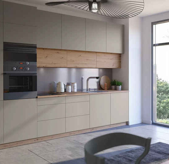 ROYAL24_MARKT Küchenzeile K18-G400 - Nexa - Luxuriöses Design mit perfekter Aufbewahrung, (Komplett Set), Premium - Modern - Exzellent. – Bild 1