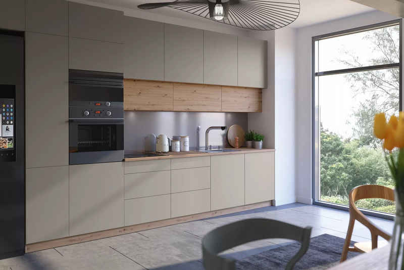 ROYAL24_MARKT Küchenzeile K18-G400 - Nexa - Luxuriöses Design mit perfekter Aufbewahrung, (Komplett Set), Premium - Modern - Exzellent. – Bild 1
