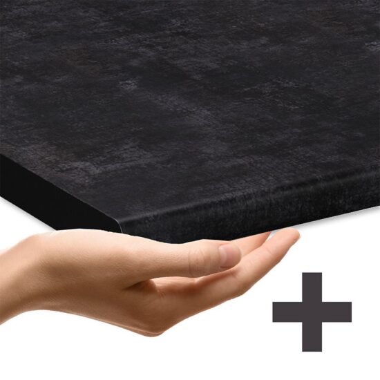 Vicco Winkelküche Rick, Goldkraft Eiche/Anthrazit, 267 x 167 cm, AP Schwarz – Bild 2