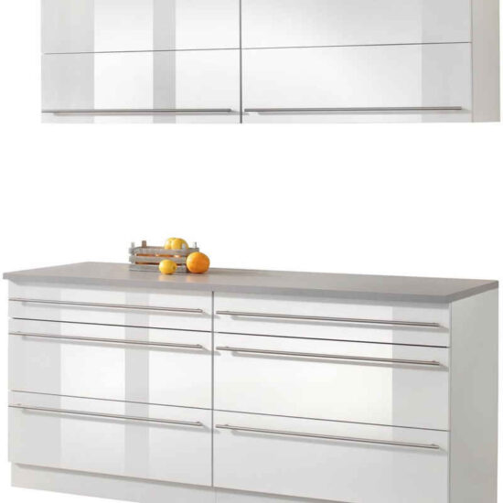 wiho Küchen Küche Chicago, ohne E-Geräte, Gesamtbreite 180 cm – Bild 1