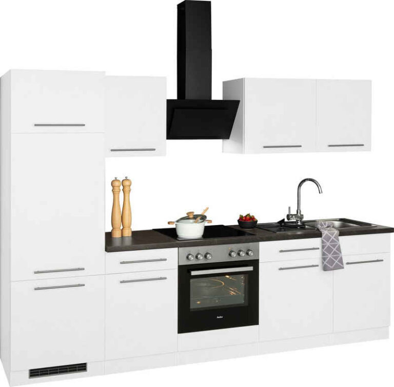 wiho Küchen Küchenzeile Unna, ohne E-Geräte, Breite 280 cm