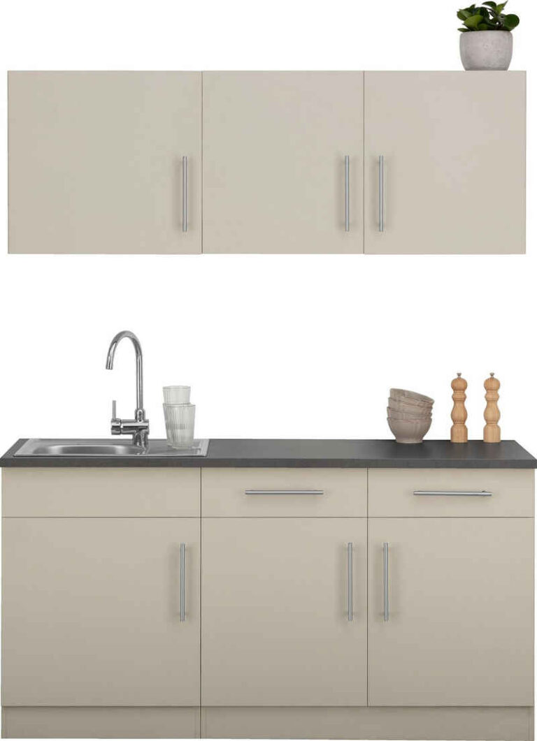 wiho Küchen Pantryküche Cali, ohne E-Geräte, Breite 160 cm