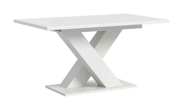 xonox.home Esstisch Esstisch Motion, ausziehbar, X-Fußgestell, weiß, 150(190)x90, Küchentisch, weiß